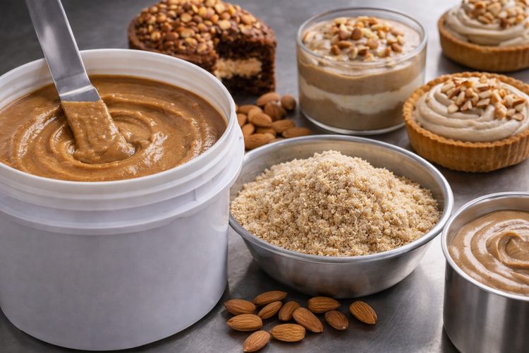 Illustrated placeholder for article titled Almond Butter and Meal for Fillings, Creams and Dessert Systems