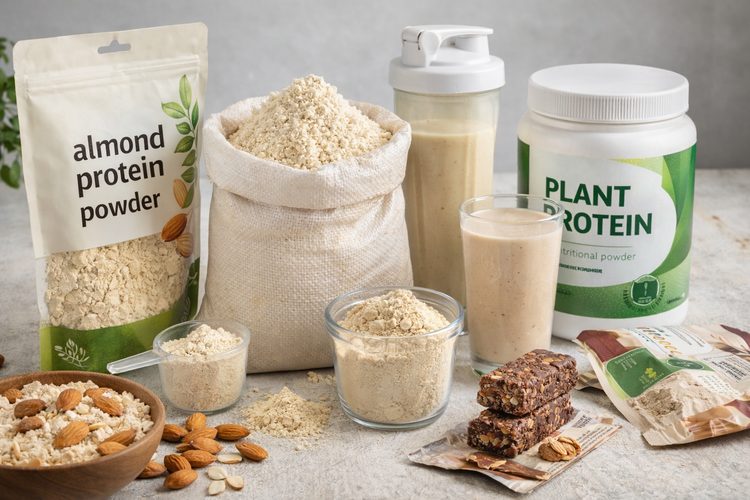 Illustrated placeholder for article titled Defatted Almond Protein for Nutritional Blends and Better-For-You Formulations
